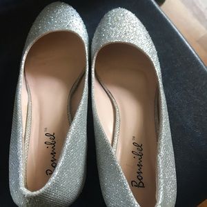 Bonnibel Silver Glitter Shoes